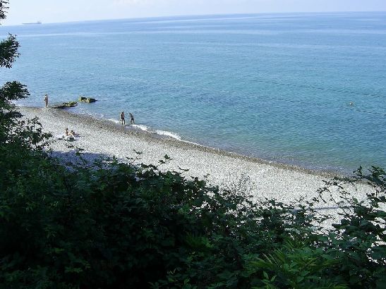 Вид на набережную Туапсе, центральный пляж