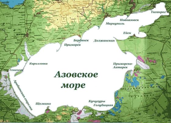 Курорты Азовского моря России и Украины