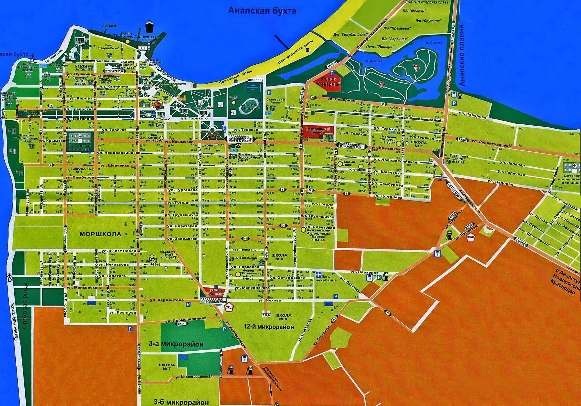Карта поселка витязево