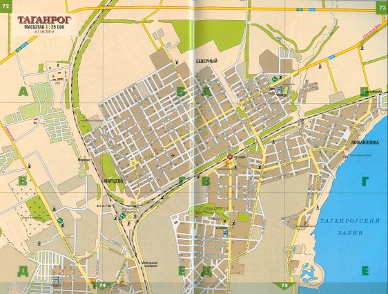 Карта улиц и домов Таганрога